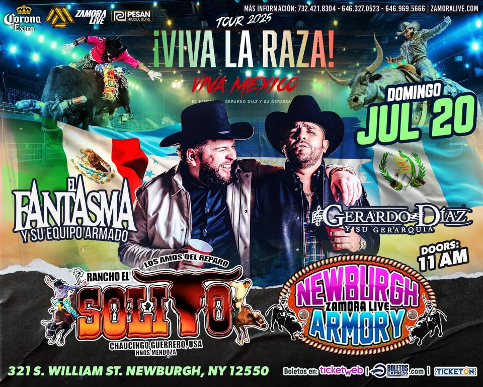 EL FANTASMA & GERARDO DIAZ Y SU GERARQUIA EN NEWBURGH ARMORY (NEWBURGH, NY)