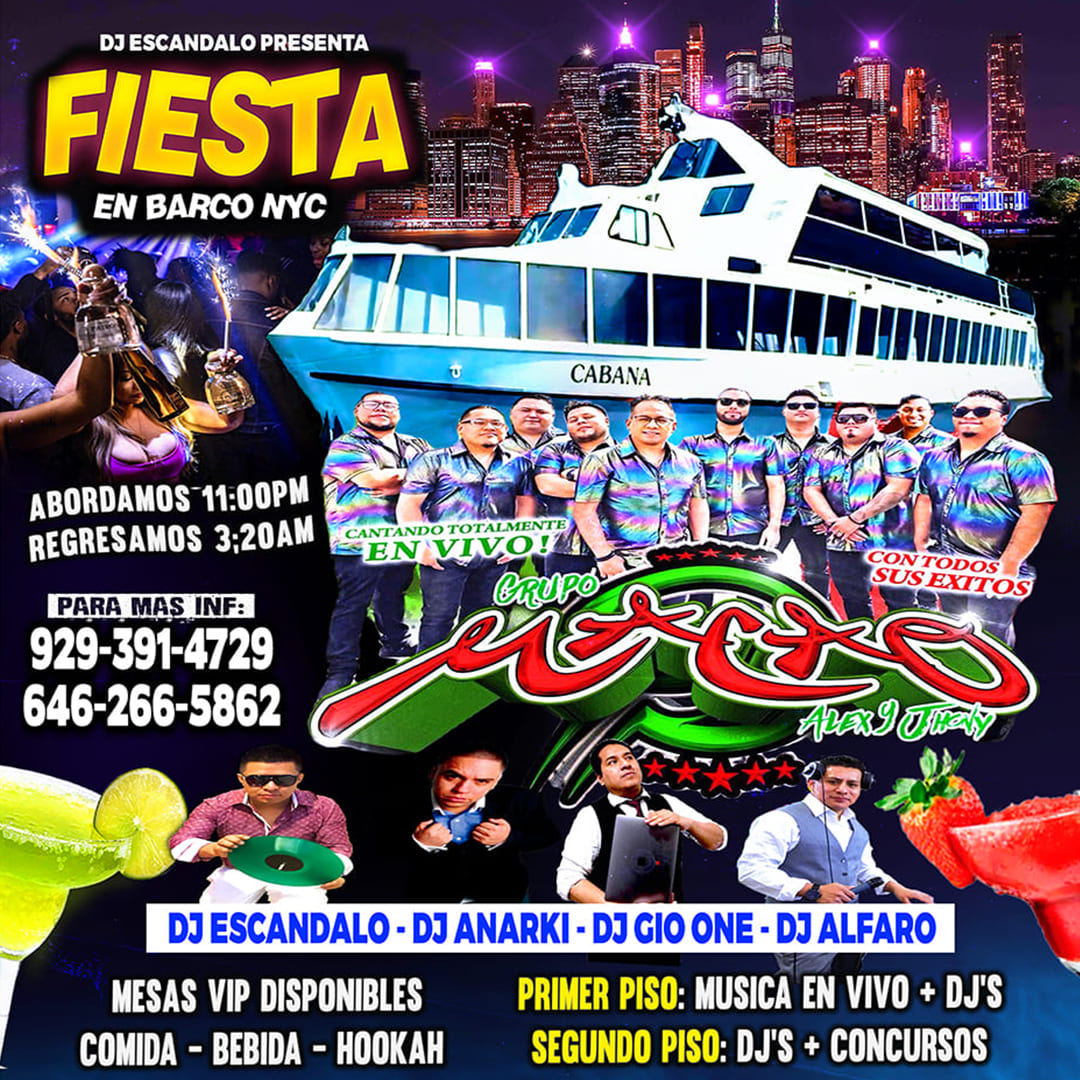 Buy tickets for GRUPO MACAO + DJ'S + FIESTA EN BARCO GRUPO MACAO + DJ'S + FIESTA EN BARCO