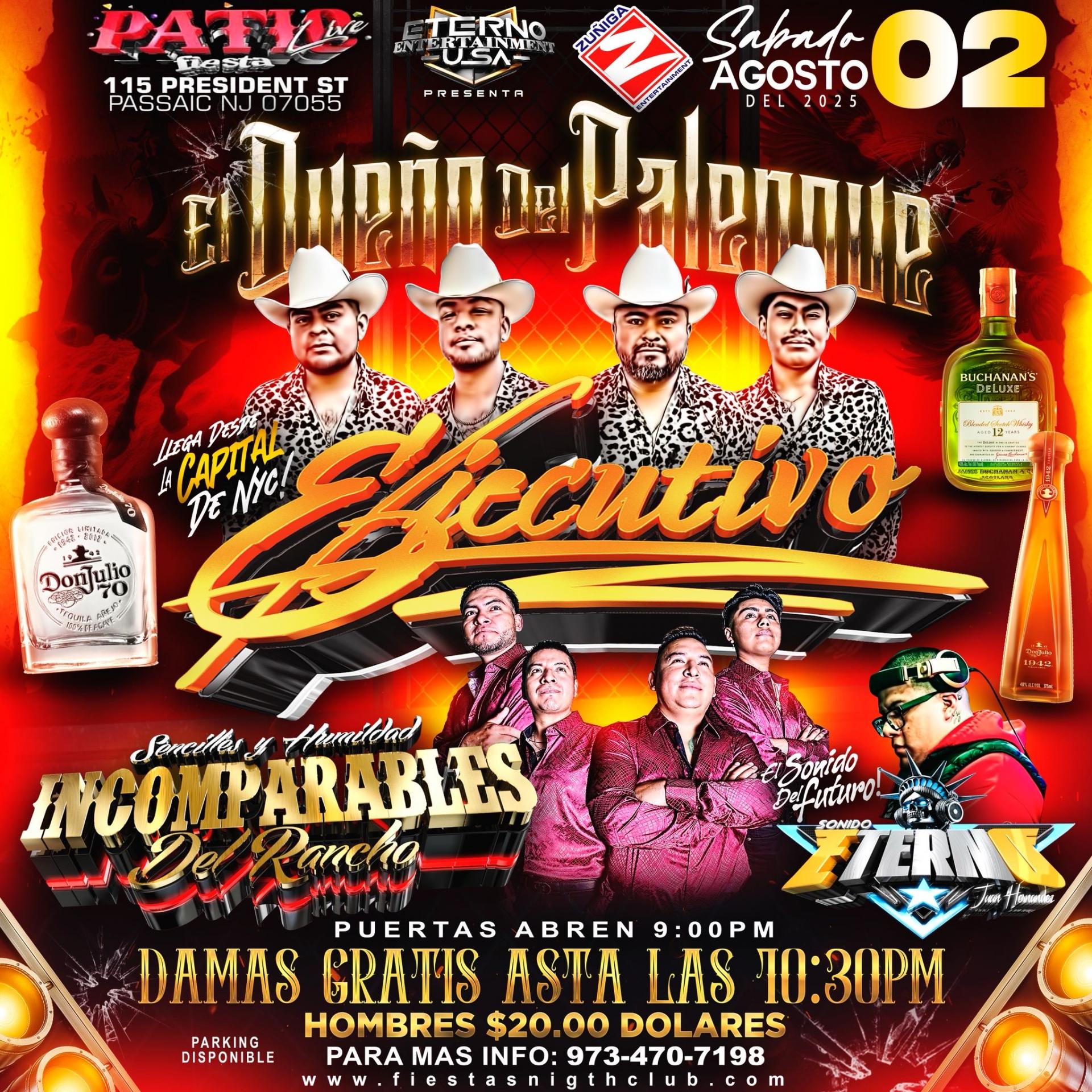 Buy tickets for EL EJECUTIVO; DESDE LA CAPITAL DE NEW YORK, INCOMPARABLES DEL RANCHO, SONIDO ETERNO EL EJECUTIVO; DESDE LA CAPITAL DE NEW YORK, INCOMPARABLES DEL RANCHO, SONIDO ETERNO
