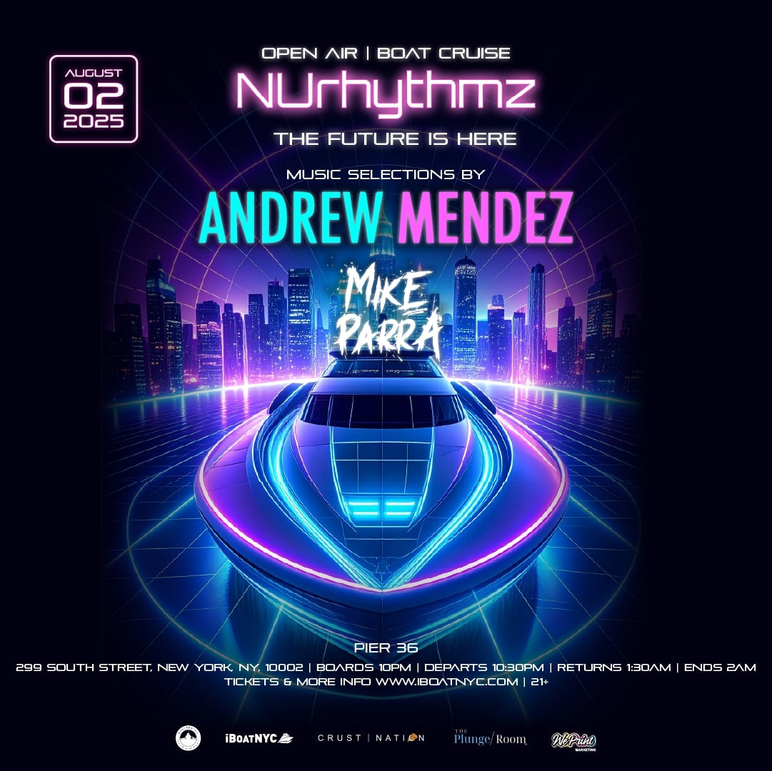 Buy tickets for NUrhythmz Boat Party Cruise - House Music on the Hudson Open-Air NUrhythmz Boat Party Cruise - House Music on the Hudson Open-Air